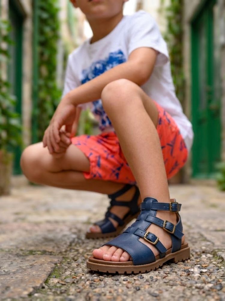 Steprite Boys Velcro Sandal - Blue
